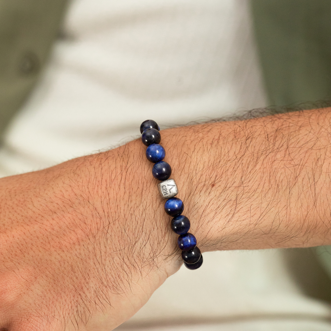 ALEXANDER LYNGGAARD Blue Tiger Eye 8mm Bracelets
