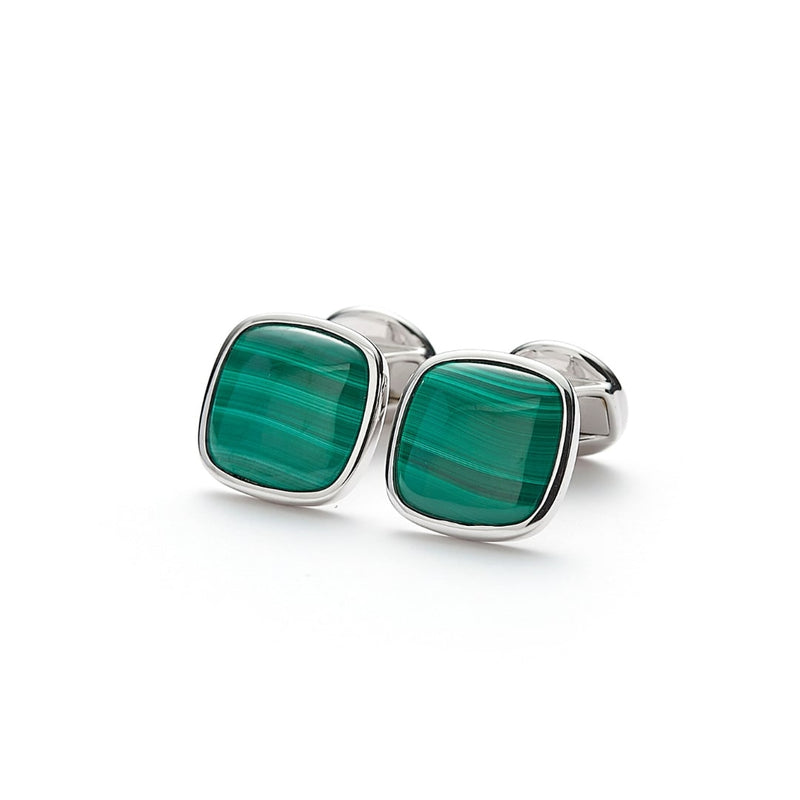 ALEXANDER LYNGGAARD Cufflinks Square Malachite Cufflinks