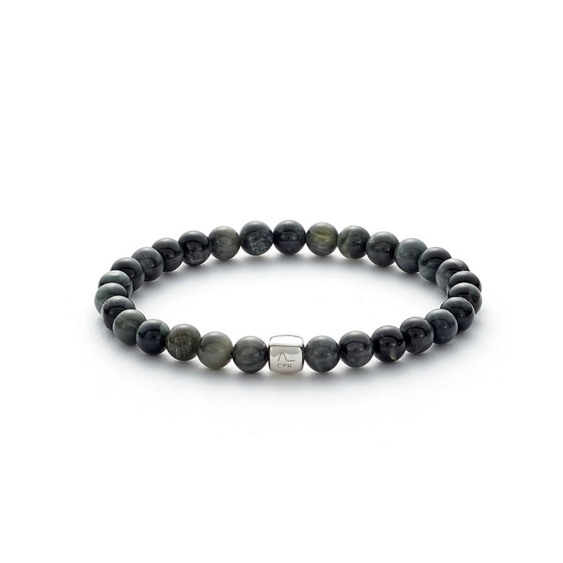 ALEXANDER LYNGGAARD Eagle Eye 6mm Bracelets Black / Grey