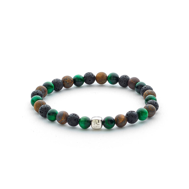 ALEXANDER LYNGGAARD Helsinki 6mm Bracelets Black / Brown / Green