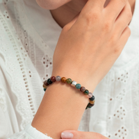 ALEXANDER LYNGGAARD Indian Agate 6mm Bracelets