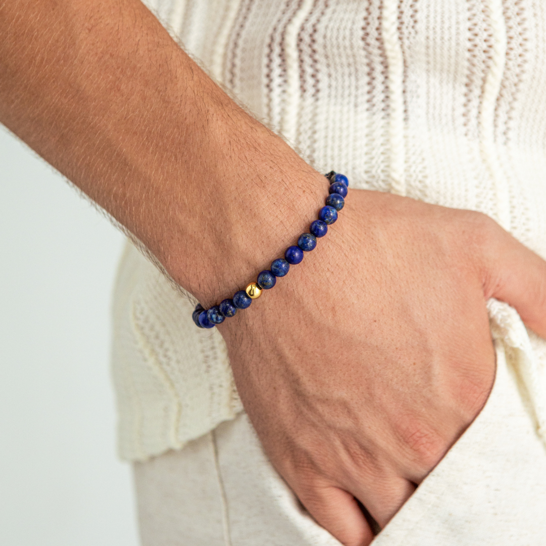 ALEXANDER LYNGGAARD Lapis Braided 6mm Bracelets