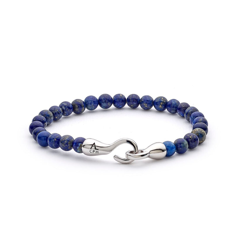 ALEXANDER LYNGGAARD Lapis with Hook Clasp 6mm Bracelets
