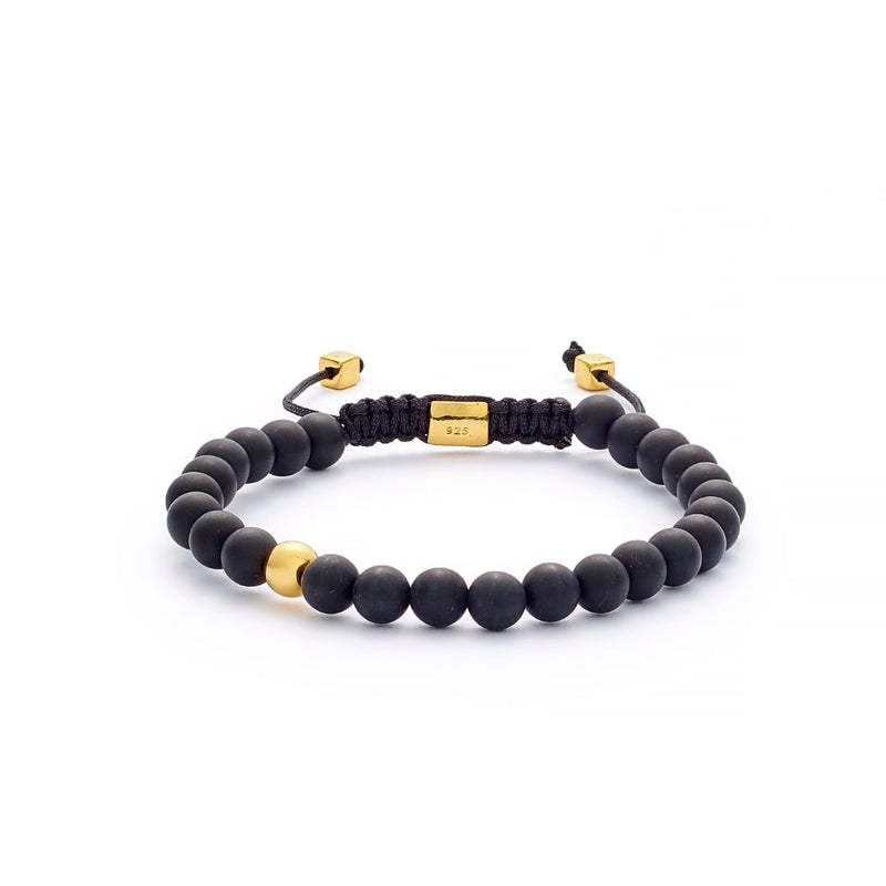 ALEXANDER LYNGGAARD Onyx Matte Braided 6mm Bracelets