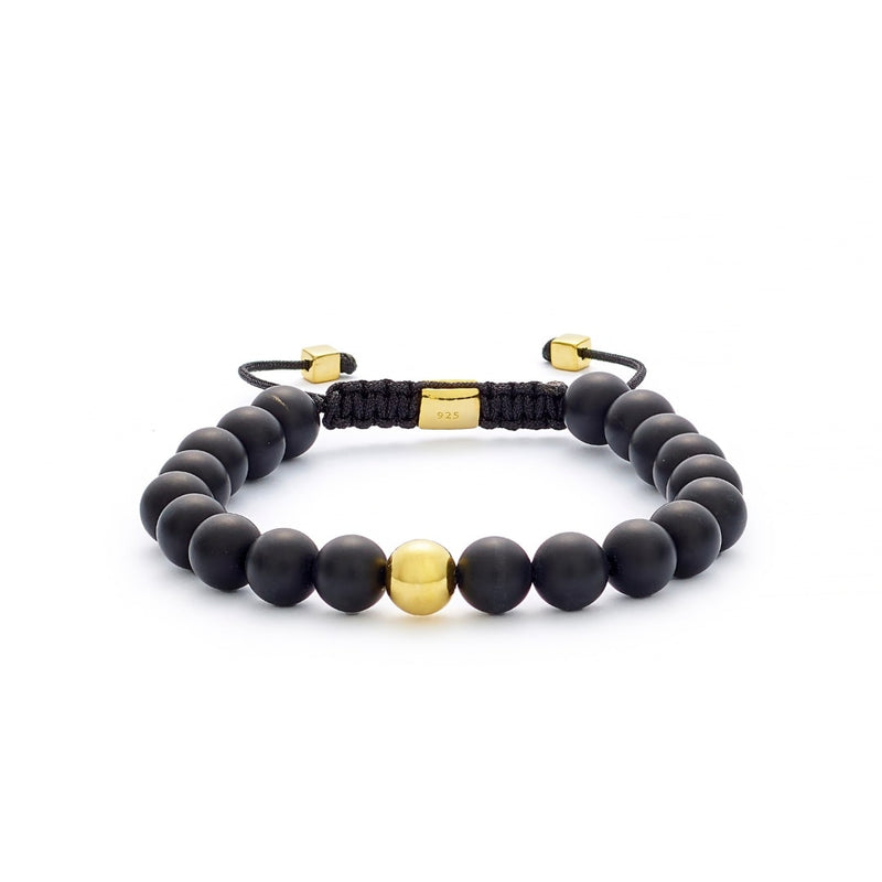 ALEXANDER LYNGGAARD Onyx Matte Braided 8mm Bracelets