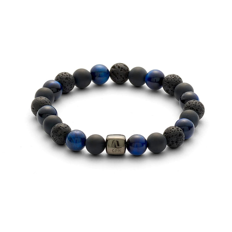 ALEXANDER LYNGGAARD Paris 8mm Bracelets Black / Blue