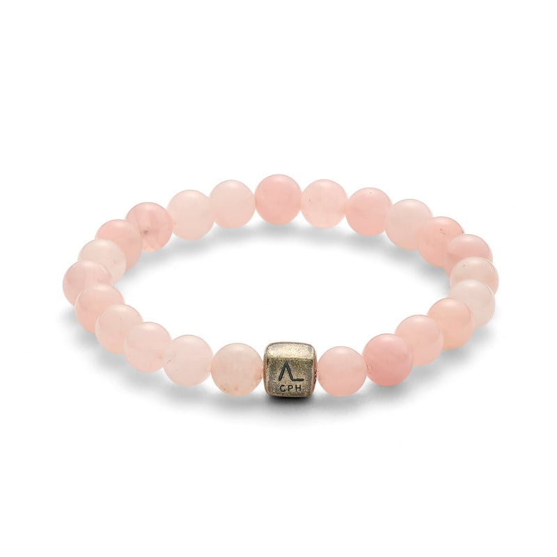 ALEXANDER LYNGGAARD Rose Quartz 8mm Bracelets Pink