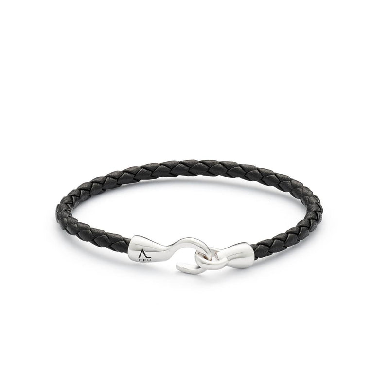 ALEXANDER LYNGGAARD Single Bolo Leather Black Bracelets
