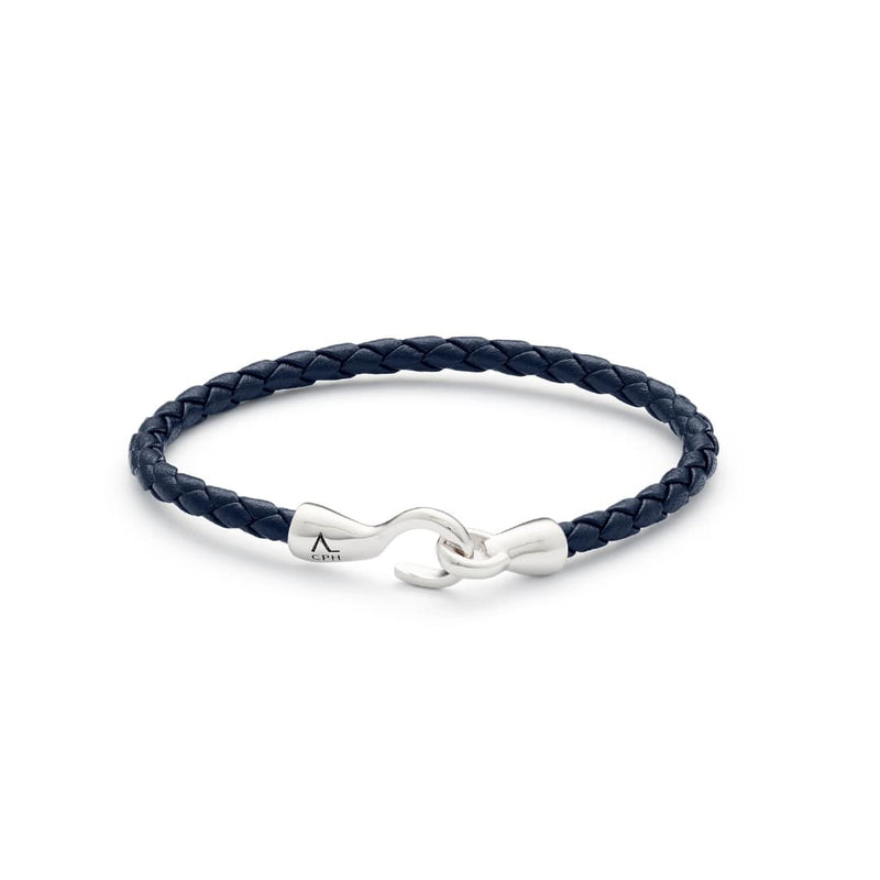 ALEXANDER LYNGGAARD Single Bolo Leather Blue Bracelets Blue