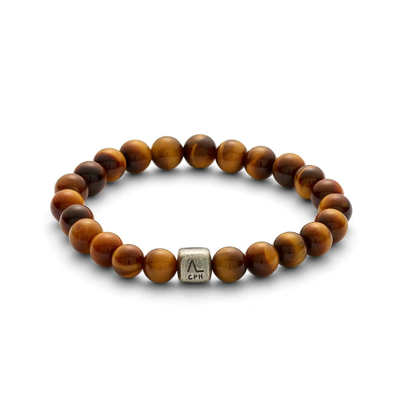 ALEXANDER LYNGGAARD Tiger Eye 8mm Bracelets Black / Brown