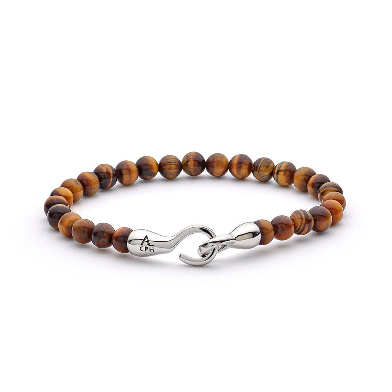 ALEXANDER LYNGGAARD Tiger Eye with Hook Clasp 6mm Bracelets