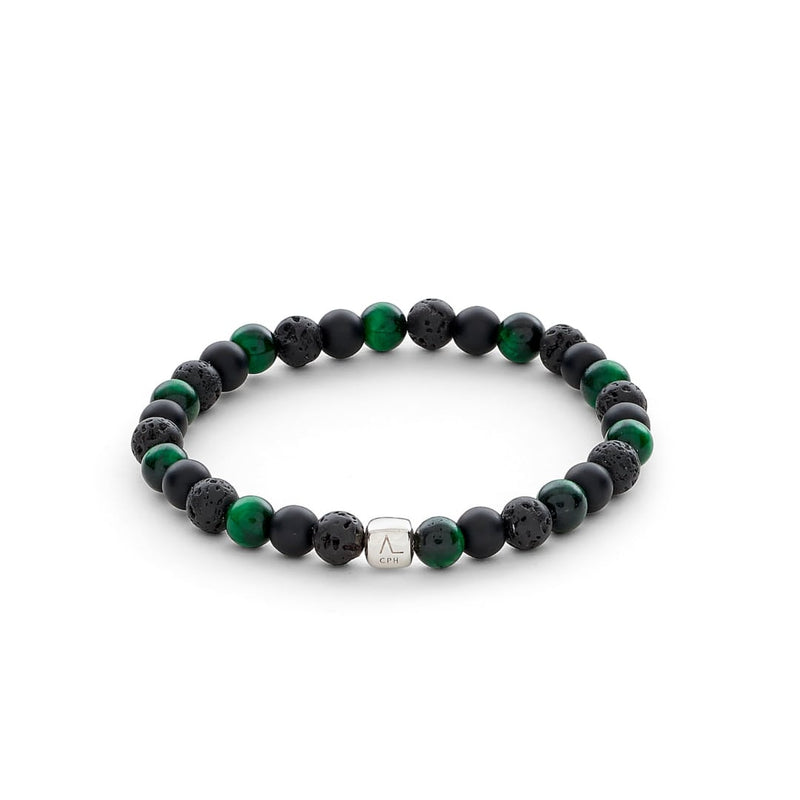 ALEXANDER LYNGGAARD Tuscany 6mm Bracelets Black / Green