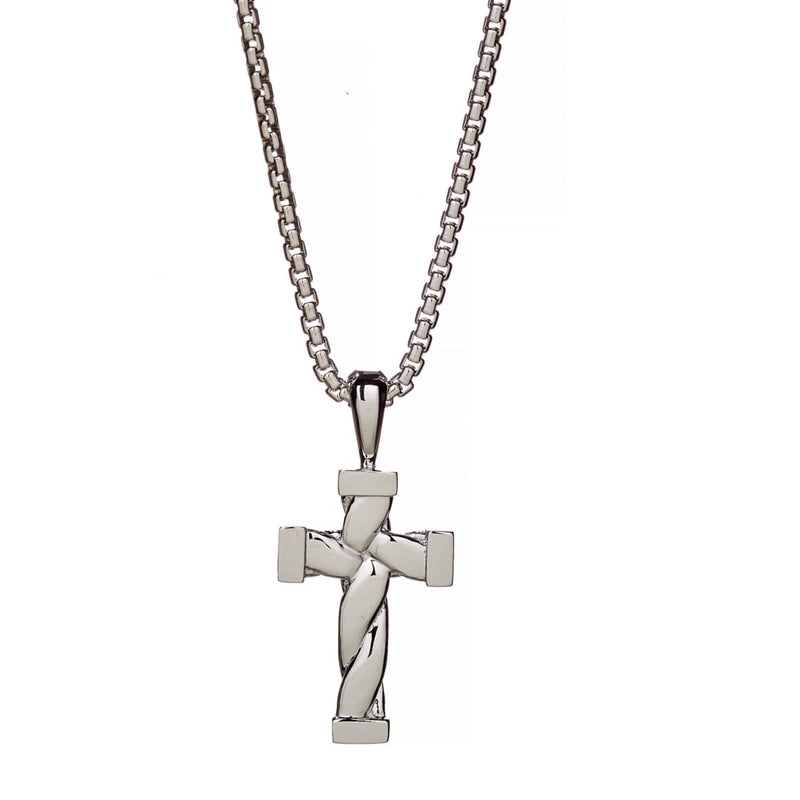 ALEXANDER LYNGGAARD Twisted Cross Necklace Necklaces