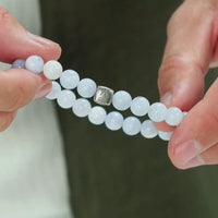 ALEXANDER LYNGGAARD Blue Lace Agate 8mm Bracelets