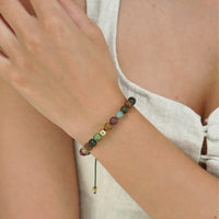 ALEXANDER LYNGGAARD Indian Agate Braided 6mm Bracelets Multi Color