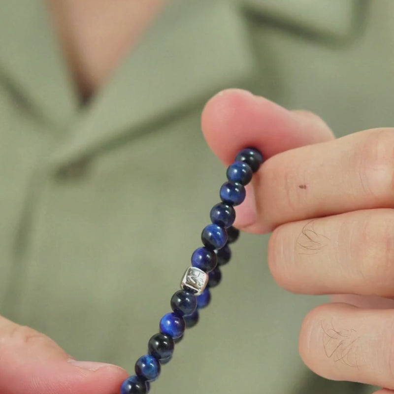 ALEXANDER LYNGGAARD Blue Tiger Eye 6mm Bracelets